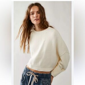 Free People Easy Street Pullover in Moon Glow